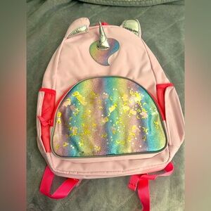 Cat & Jack Pink and Rainbow Unicorn Backpack